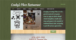 Desktop Screenshot of conleysplacerestaurant.com