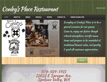 Tablet Screenshot of conleysplacerestaurant.com